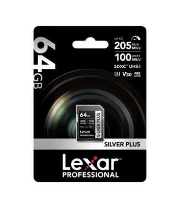 Lexar Professional SILVER PLUS SDXC 64GB memory card