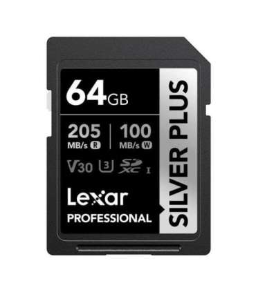 Lexar Professional SILVER PLUS SDXC 64GB memory card