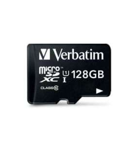 Verbatim 44085 Micro SDXC Premium, 128 GB, MicroSDXC, Class 10, UHS-I, 45 MB/s, 10 MB/s