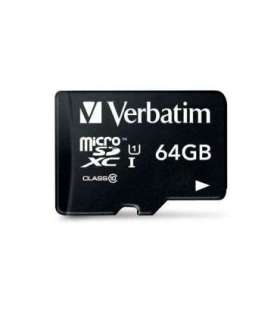 Verbatim 44084 Micro SDXC Premium, 64 GB, MicroSDXC, Class 10, 90 MB/s, Class 1 (U1) V10