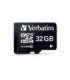 Verbatim 44083 Micro SDHC Premium, 32 GB, MicroSDHC, Class 10, 10 MB/s, 10 MB/s, Black