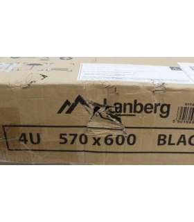 SALE OUT. Lanberg Rack cabinet 19" wall-mounted 4U 600 fast assembly (flat pack), black SALE OUT. Lanberg Rack cabinet