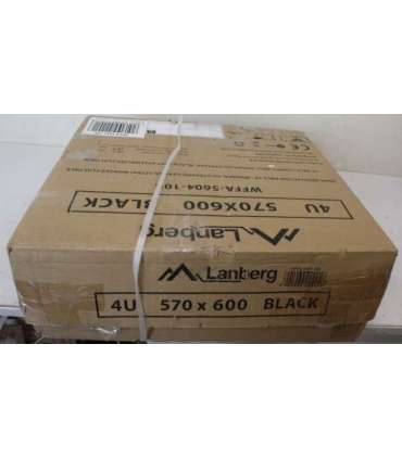 SALE OUT. Lanberg Rack cabinet 19" wall-mounted 4U 600 fast assembly (flat pack), black SALE OUT. Lanberg Rack cabinet