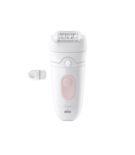 Braun Epilator Silk-épil 5 SE5-000 Operating time (max) 40 min Number of power levels 2 Wet & Dry White/Pink