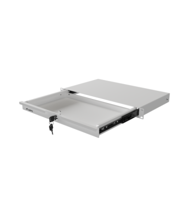 Lanberg 19" Drawer 1U,  max load capacity up to 30 kg assembly AK-2002-S 48.26 x 27 x 4.4 cm Grey
