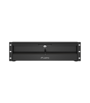 Lanberg 19" Drawer 3U, max load capacity up to 90 kg 4 point assembly AK-2003-B 48.26 x 36 x 13.2 cm Black