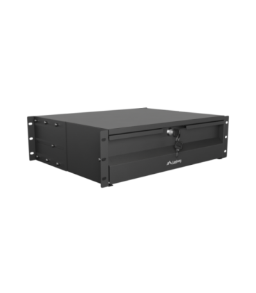 Lanberg 19" Drawer 3U, max load capacity up to 90 kg 4 point assembly AK-2003-B 48.26 x 36 x 13.2 cm Black