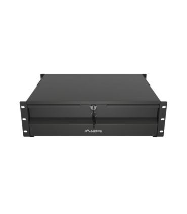 Lanberg 19" Drawer 3U, max load capacity up to 90 kg 4 point assembly AK-2003-B 48.26 x 36 x 13.2 cm Black