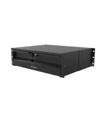 Lanberg 19" Drawer 3U, max load capacity up to 90 kg 4 point assembly AK-2003-B 48.26 x 36 x 13.2 cm Black