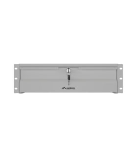 Lanberg AK-2003-S 19" Drawer 3U, max load capacity up to 90 kg, 4 point assembly 48.26 x 36 x 13.2 cm Grey