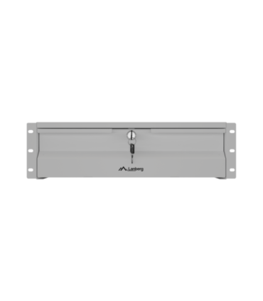 Lanberg AK-2003-S 19" Drawer 3U, max load capacity up to 90 kg, 4 point assembly 48.26 x 36 x 13.2 cm Grey