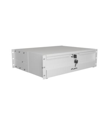 Lanberg AK-2003-S 19" Drawer 3U, max load capacity up to 90 kg, 4 point assembly 48.26 x 36 x 13.2 cm Grey