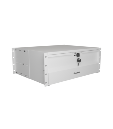 Lanberg AK-2004-S 19" Drawer 4U, max load capacity up to 90 kg, 4 point assembly 48.26 x 36 x 17.6 cm Gray