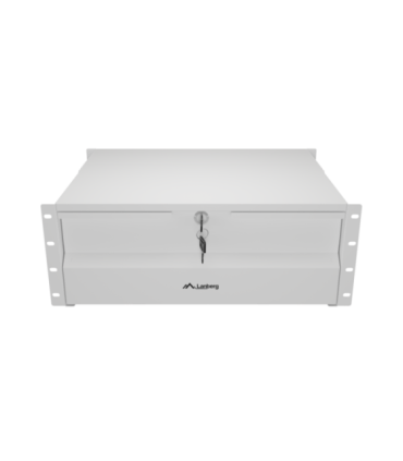 Lanberg AK-2004-S 19" Drawer 4U, max load capacity up to 90 kg, 4 point assembly 48.26 x 36 x 17.6 cm Gray