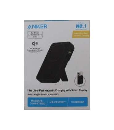 SALE OUT. Anker 633 Magnetic Wireless Power Bank with 27W USB C port A1654G11 10000 mAh Black DAMAGED