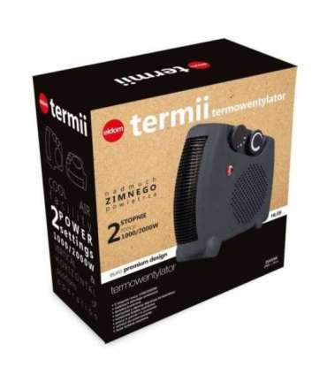 ELDOM HL8S Fan electric space heater Indoor Grey 2000 W