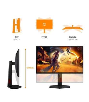 AOC G4 25G4ZR computer monitor 62.2 cm (24.5") 1920 x 1080 pixels LCD Black, Red