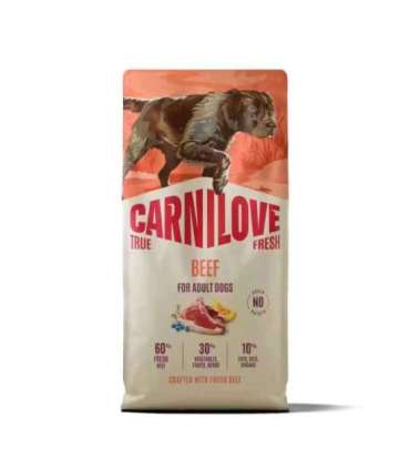 CARNILOVE TRUE FRESH  Dog Dry Beef for Adult All Breeds 12 kg