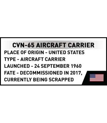 Blocks CVN-65 Aircraft Carrier 6131 blocks