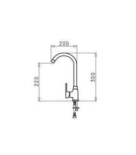 PYRAMIS BELLO granite faucet polar white