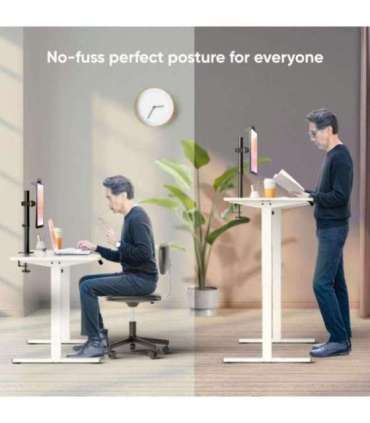 DESK MOTORISED/WHITE WDT221E-W ONKRON