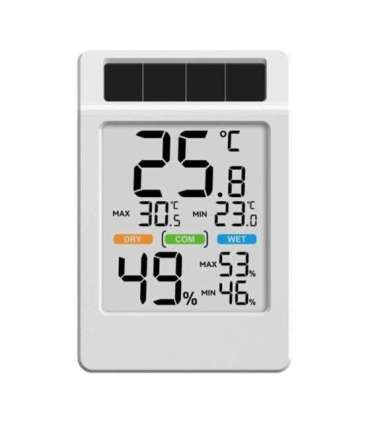 BALDRTHERM B0590TH-V6 Solar-Powered Thermohygrometer with a Large Screen