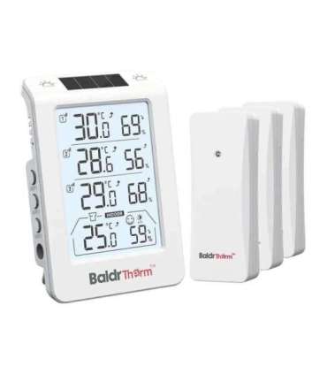 BALDRTHERM B0598 3-Channel Thermohygrometer with Automatic Backlight