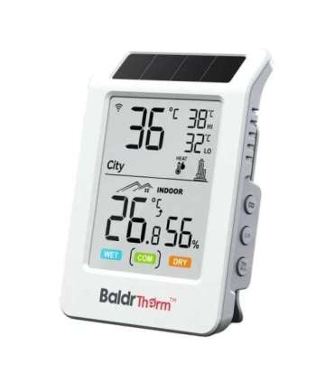 BALDRTHERM HCS596WB Solar-Powered Wi-Fi Thermohygrometer
