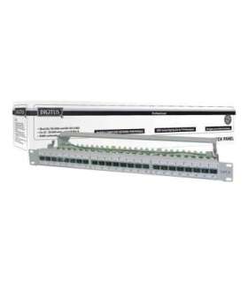 Digitus CAT 6A Patch Panel, shielded, 1U, 24-port RJ45, 8P8C Grey
