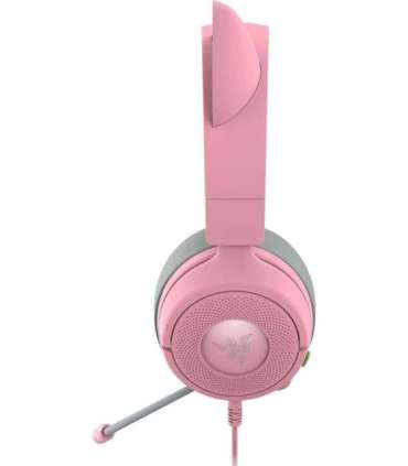 Razer Gaming Headset Kraken Kitty V3 X Wired Over-Ear Microphone Quartz