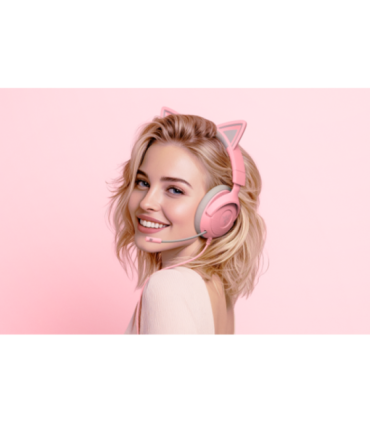 Razer Gaming Headset Kraken Kitty V3 X Wired Over-Ear Microphone Quartz