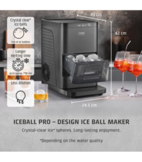 Caso Ice Ball Maker IceBall Pro Power 130 W Capacity 1.3 L Matt Black