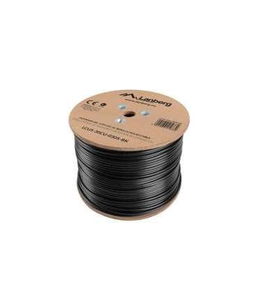 Lanberg LCU5-30CU-0305-BK networking cable 305 m Cat5e U/UTP (UTP) Black outdoor