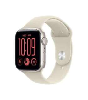 Apple Watch SE 3 GPS 44mm Starlight Alu, Sand Sport Band - M/L