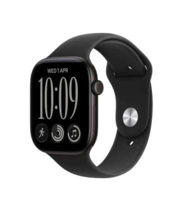 Apple Watch 12 GPS 46mm Black Alu, Black Sport Band - M/L