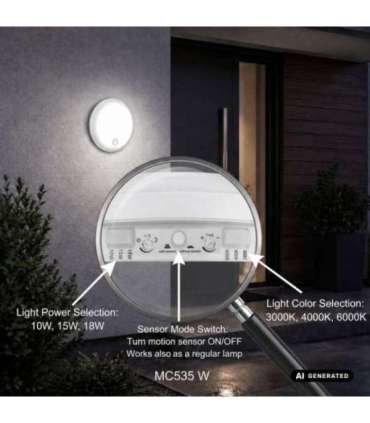 LED lamp with motion PIR sensor MCE535 W