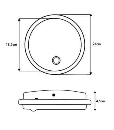 LED lamp with motion PIR sensor MCE535 W