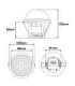 PIR motion sensor, flush-mounted MCE822