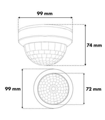 PIR motion sensor surface-mount MCE823