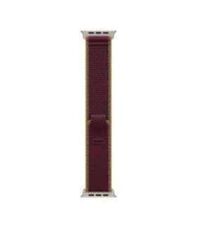 49mm Burgundy Trail Loop, M/L, Titanium Finish