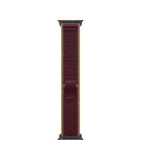 49mm Burgundy Trail Loop, S/M, Black Titanium Finish