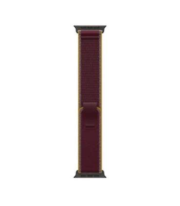 49mm Burgundy Trail Loop, S/M, Black Titanium Finish