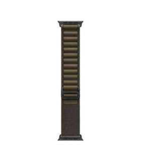 49mm Dark Olive Alpine Loop M, Black Titanium