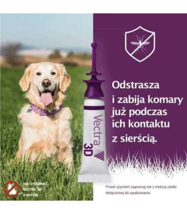 Ceva Vectra 3D dla psów 4-10kg pipety przeciw pasożytom 3szt