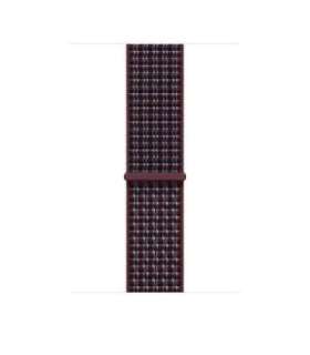 46mm Burgundy Plaid Sport Loop