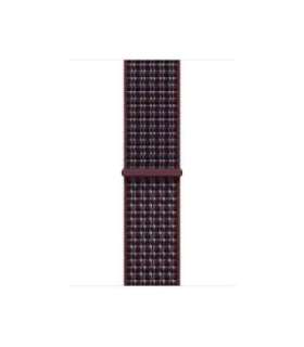 42mm Burgundy Plaid Sport Loop