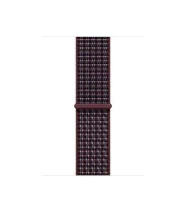 42mm Burgundy Plaid Sport Loop