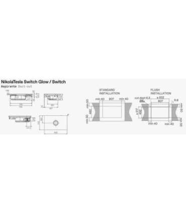 Hob and Hood (2in1) ELICA NIKOLATESLA SWITCH GLOW EVO BL/A/83