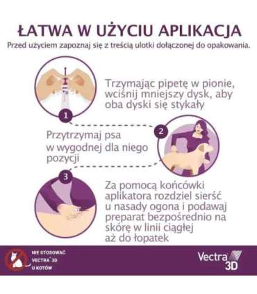 Ceva Vectra 3D dla psów powyżej 40kg pipety 3szt