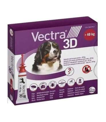 Ceva Vectra 3D dla psów powyżej 40kg pipety 3szt